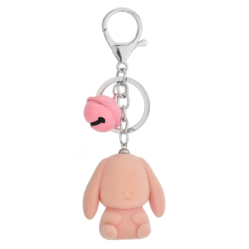 

Cartoon Pompom Fur Ball Keychains Cute Rabbit Bear Key Chain Rings Key Holder Jewelry Bag Christmas Exquisite Gift Rascal Rabbit