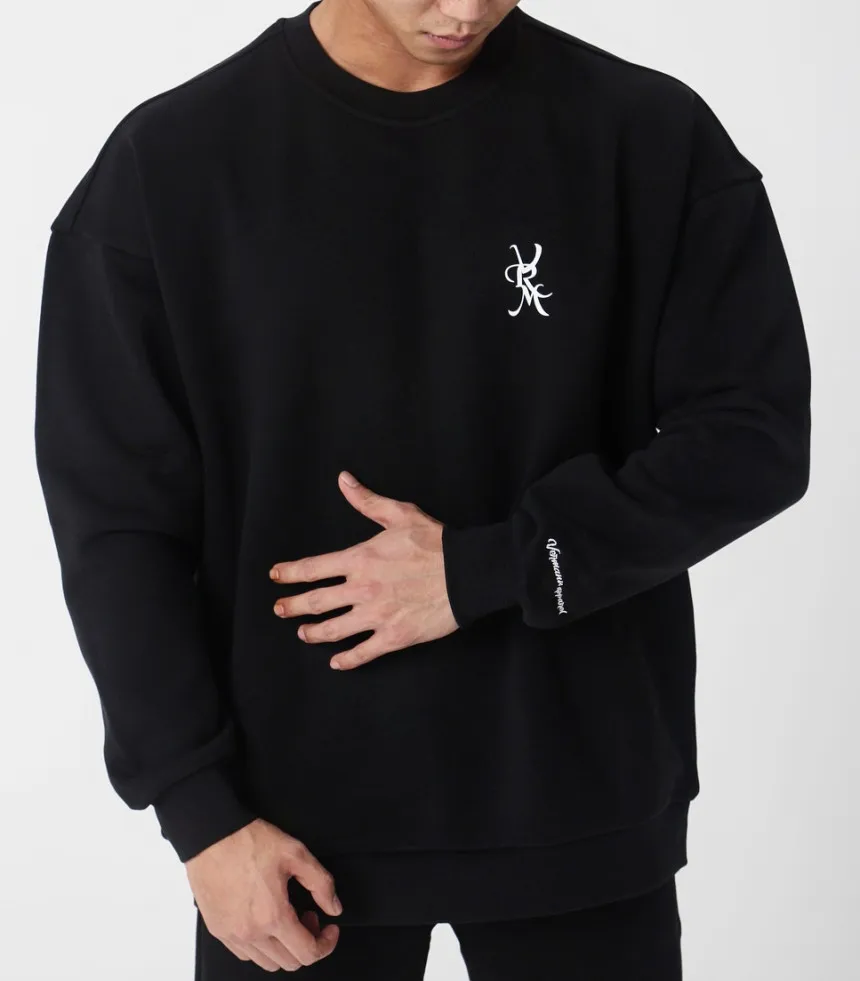 

Повседневные толстовки, мужские толстовки на весну и осень, хлопковый пуловер с принтом, новинка, мужская спортивная одежда для бега в спортзале