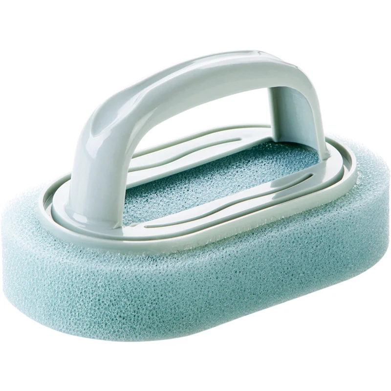 

1pc Kitchen Wash Pot Cleaning Brush Sponge Brush Bathroom Bath Brush Tile Sponge Brush