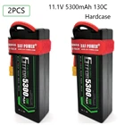 GTFDR lipo батарея 3S 11,1 V 5300mAh 130C -260C XT60 T Plug HardCase Lipo батарея для RC HPI HSP 18 110 Багги Радиоуправляемый автомобиль грузовик