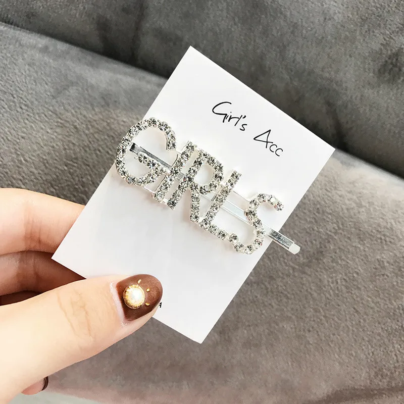 1 шт. женская заколка для волос с кристаллами блестящие заколки со стразами