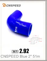 CNSPEED Универсальный 2," 2,5" " /51 мм 63 мм 76 мм Локоть силиконовый шланг пара шланг для гольфа MK3 Ford focus mk1 Subaru impreza gc8