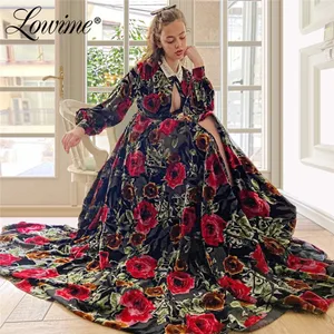 Дубай дизайн Официальные Вечерние платья с длинным рукавом турецкое выпускное платье вечернее платье 2020 исламский кафтан индивидуальный пошив свадебное платье