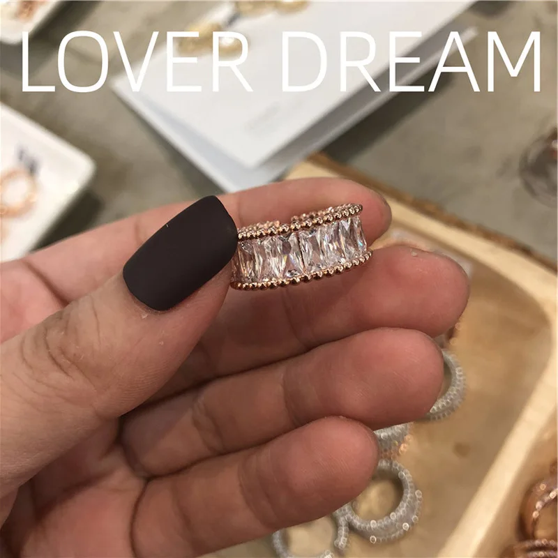 

Cute Rainbow Colorful ZIrcon Stone Gold Adjustable Rings for Women Boho Bohemian Vintage Wedding Engagement Ring Fashion Jewelry