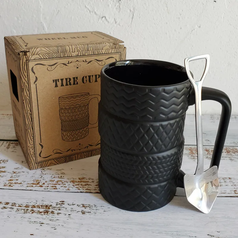 

WHYOU керамическая креативная забавная кружка с шинами Молочный Сок кофейная чашка для дома и офиса посуда для напитков уникальная личность м...