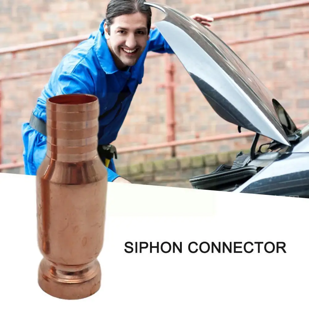 

Red Copper Siphon Filler Pipe Manual Pumping Oil Pipe Fittings Siphon Gasoline Water Siphon Fuel Shaker Connector F7L3