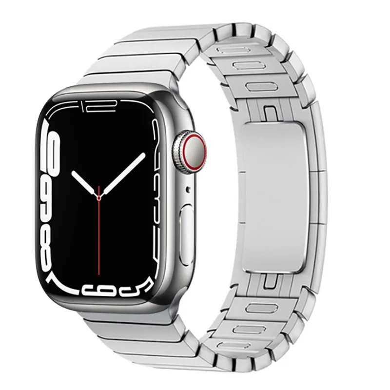 

Браслет звеньевой для Apple Watch band 44 мм/40 мм 45 мм 41 мм, ремешок для iwatch band, браслет для Apple watch 4 3 5 SE 6 7