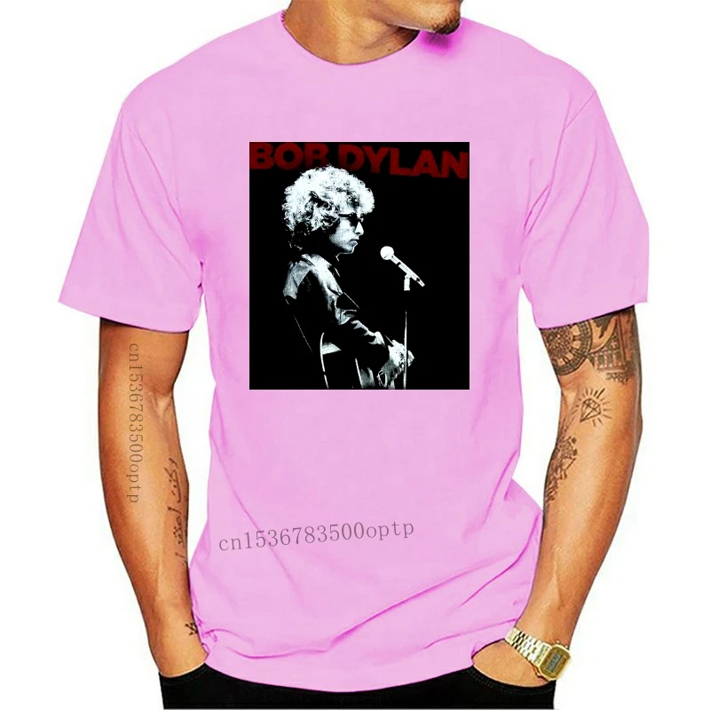 

New Bob Dylan T Shirt - Dylan On Stage Red Logo 100% Official Fully Licensed Merch