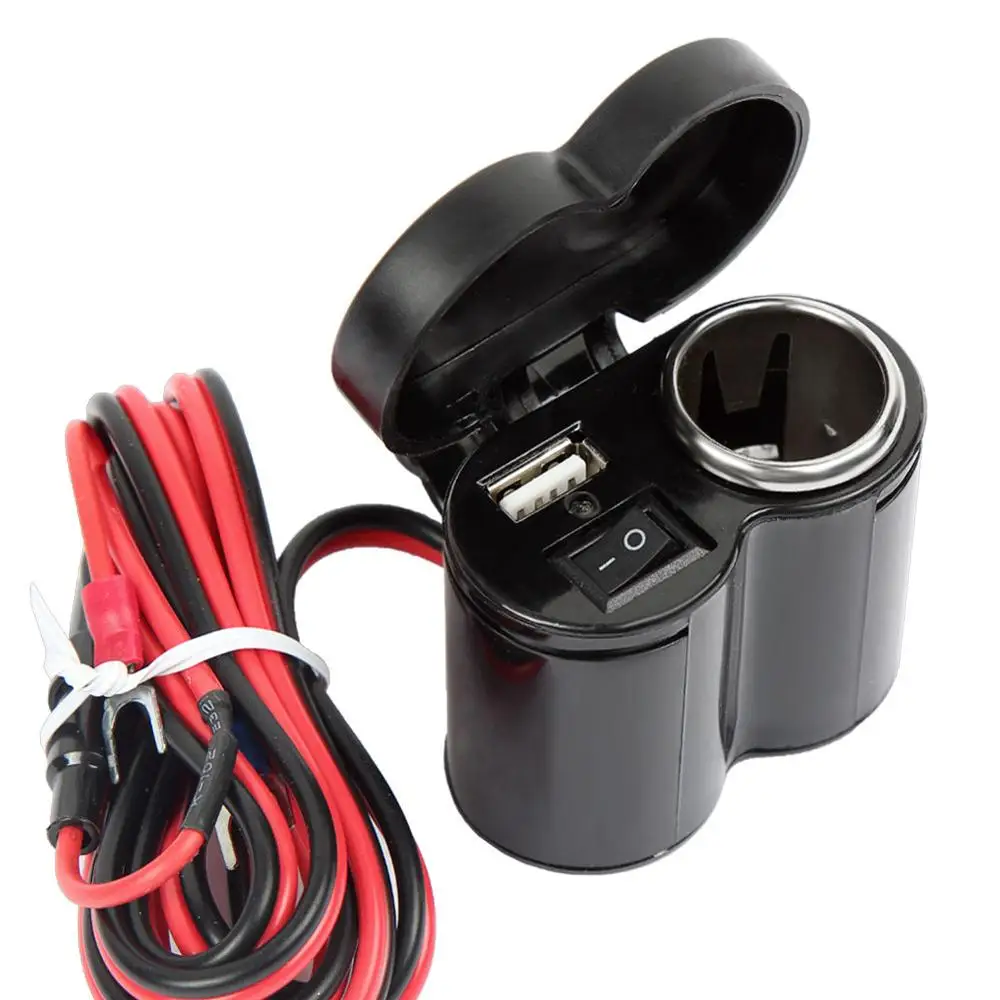 12V USB прикуриватель водонепроницаемый разъем питания для мотоцикла | Автомобили и