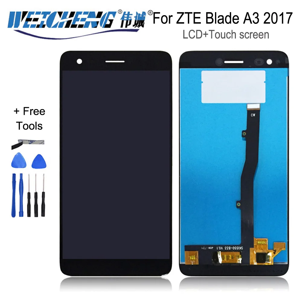 5 &quotхорошее качество для ZTE Blade A3 2017 ЖК-дисплей + сенсорный экран в сборе zte a3 LCD |