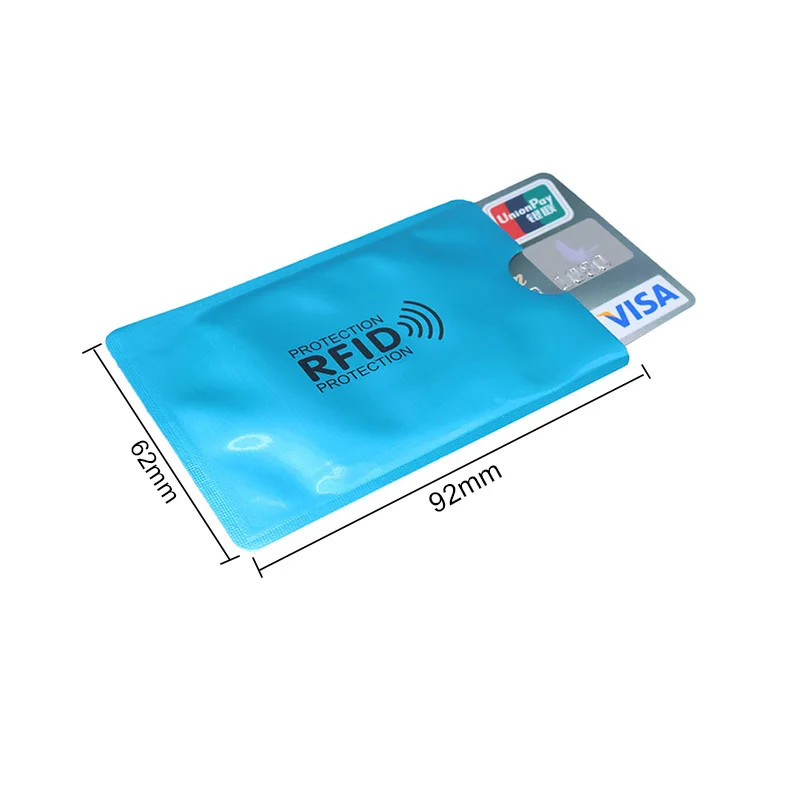 8 шт. смешанный Анти RFID кошелек Блокировка ридер Блокировка банк держатель карты Id Чехол для банковских карт защита металлический кредитный NFC Держатель алюминий