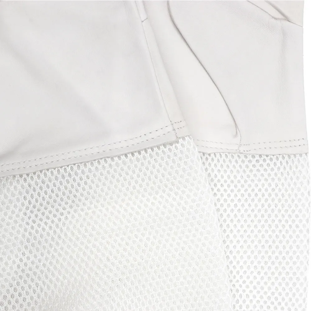 Горячие Пчеловодства Перчатки белая овчина с короткие сетка пчел костюм