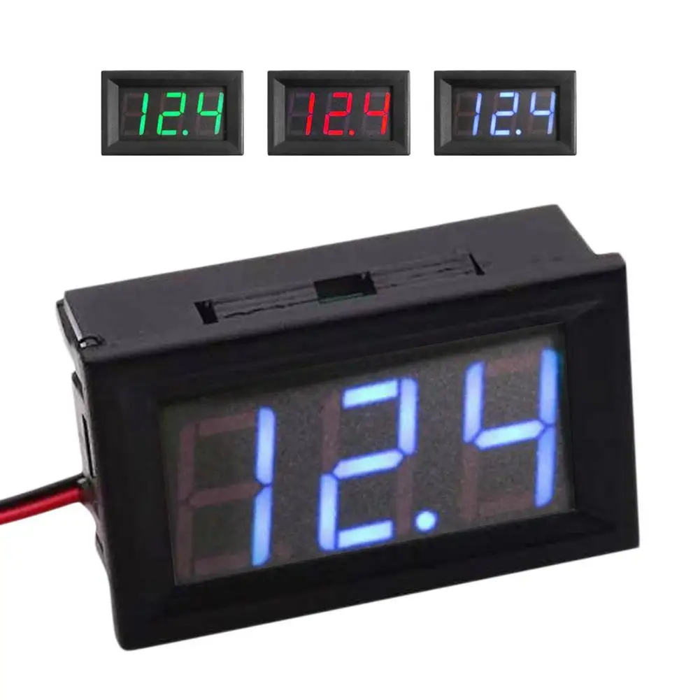 

Светодиодный цифровой вольтметр постоянного тока 4,5 V до 30,0 V Напряжение Панель расходомер Модель: DSN-DVML-568-2 автомобильные аксессуары