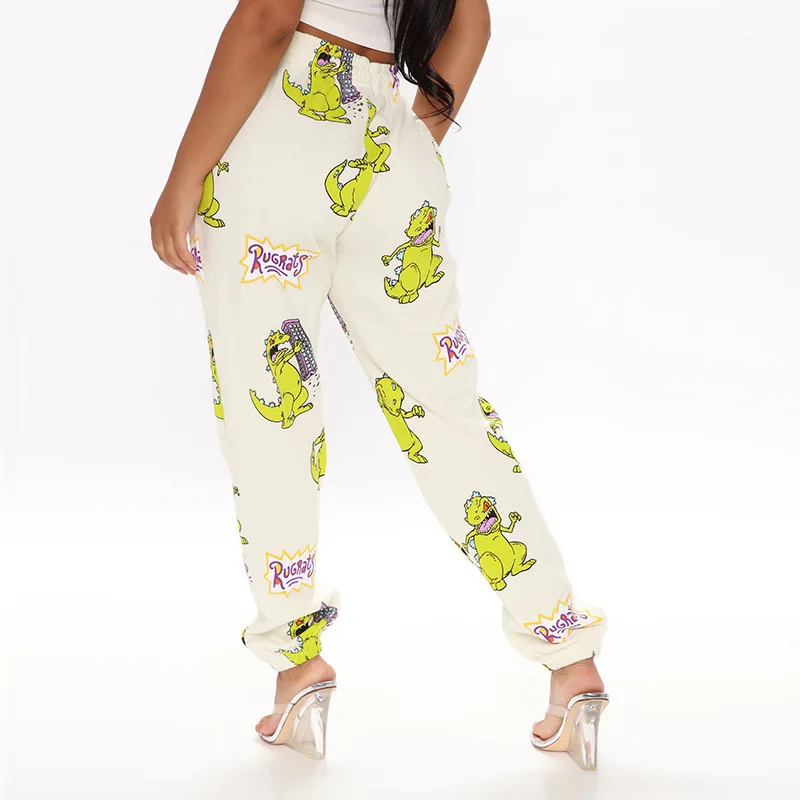 

Chicology Cute Print Joggers Cargo Sweat Pants Women 2020 Winter Fall Clothes Female Streetwear Baggy High Waist Loose Trousers