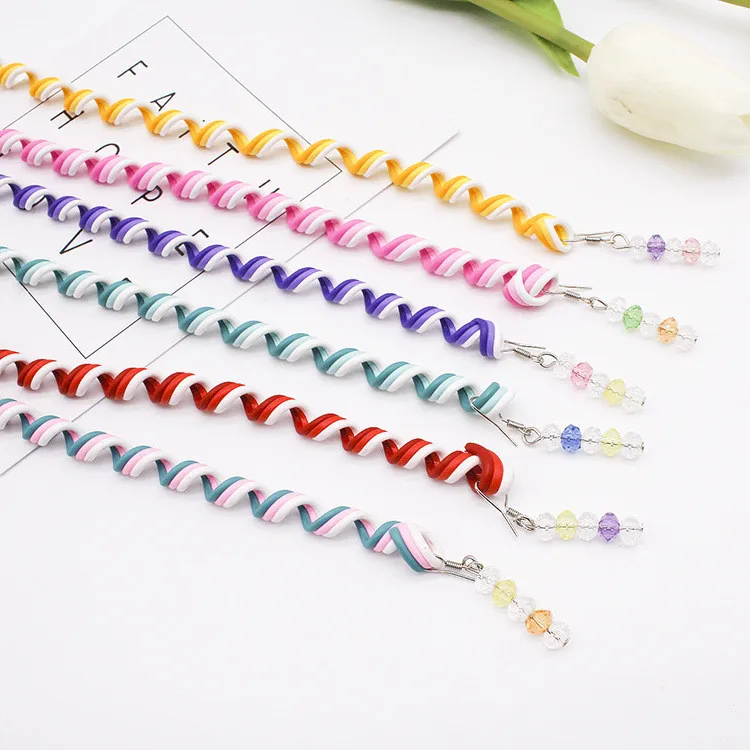 1 шт. радужные Цветные Милые бигуди для девочек щипцы волос инструменты укладки