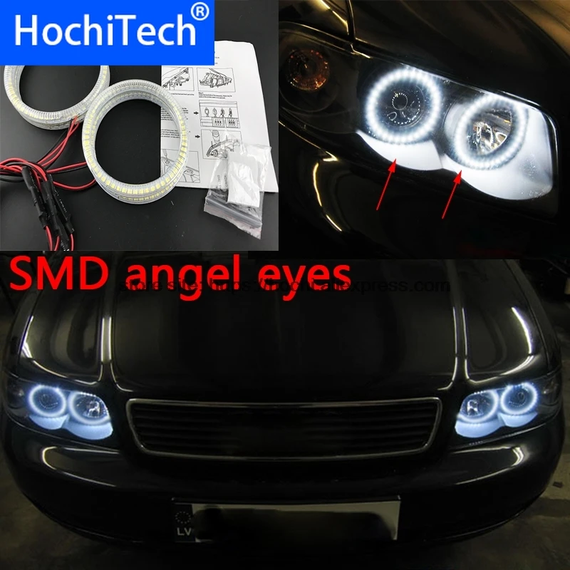 HochiTech ультра яркие красные/зеленые/Белый светодиодный глаза ангела 2000LM 12 В halo