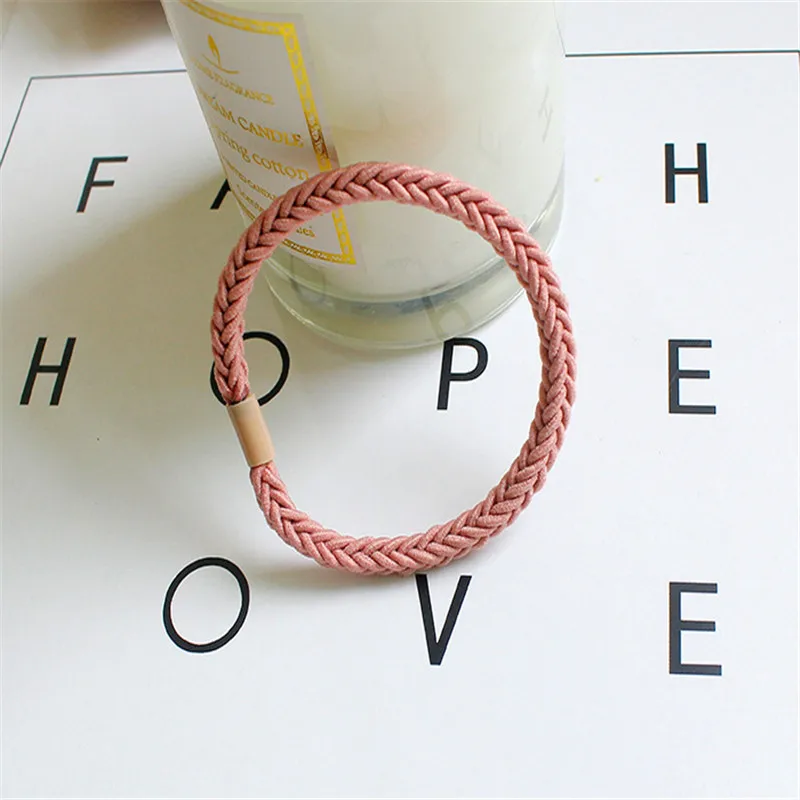 1 шт. простая плетеная тесьма резинка для волос кольцо в Корейском стиле