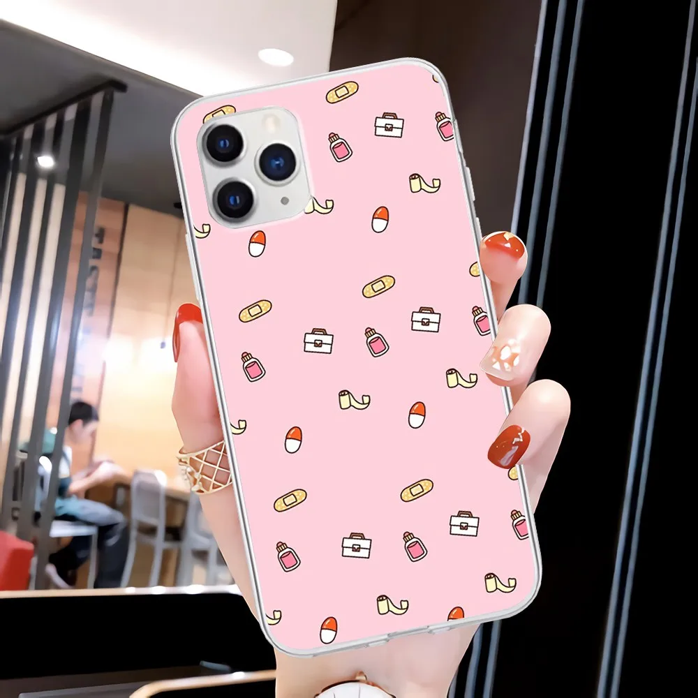 

Nurse Doctor Medical Health Transparent Mobile Phone Case For Huawei P20 P40 Lite P30 Pro P Smart 2019 Nova 3e 6 Se Clear Cover