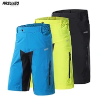 arsuxeo mens outdoor sports cycling downhill mtb shorts mountain bike bicycle shorts wear jersey clothing with pad dh 2