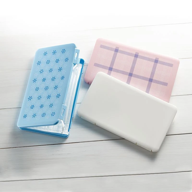 Защелкивающаяся коробка для хранения маски пластиковая Пыленепроницаемая