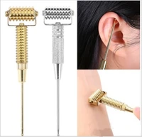 face massager ear acupoints probe acupuncture points needle probe facial tightening slimming spring roller double chin removal