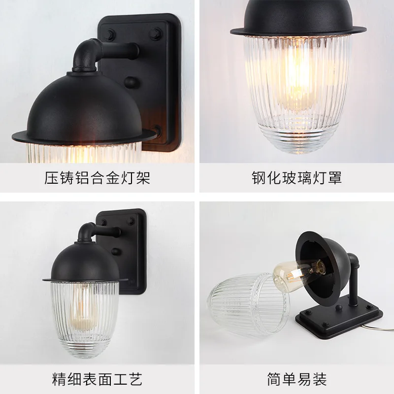 

1pcs European outdoor retro wall light for garden corridor sconces villa garden lighting fixtures yard gateway door wall MJ1023