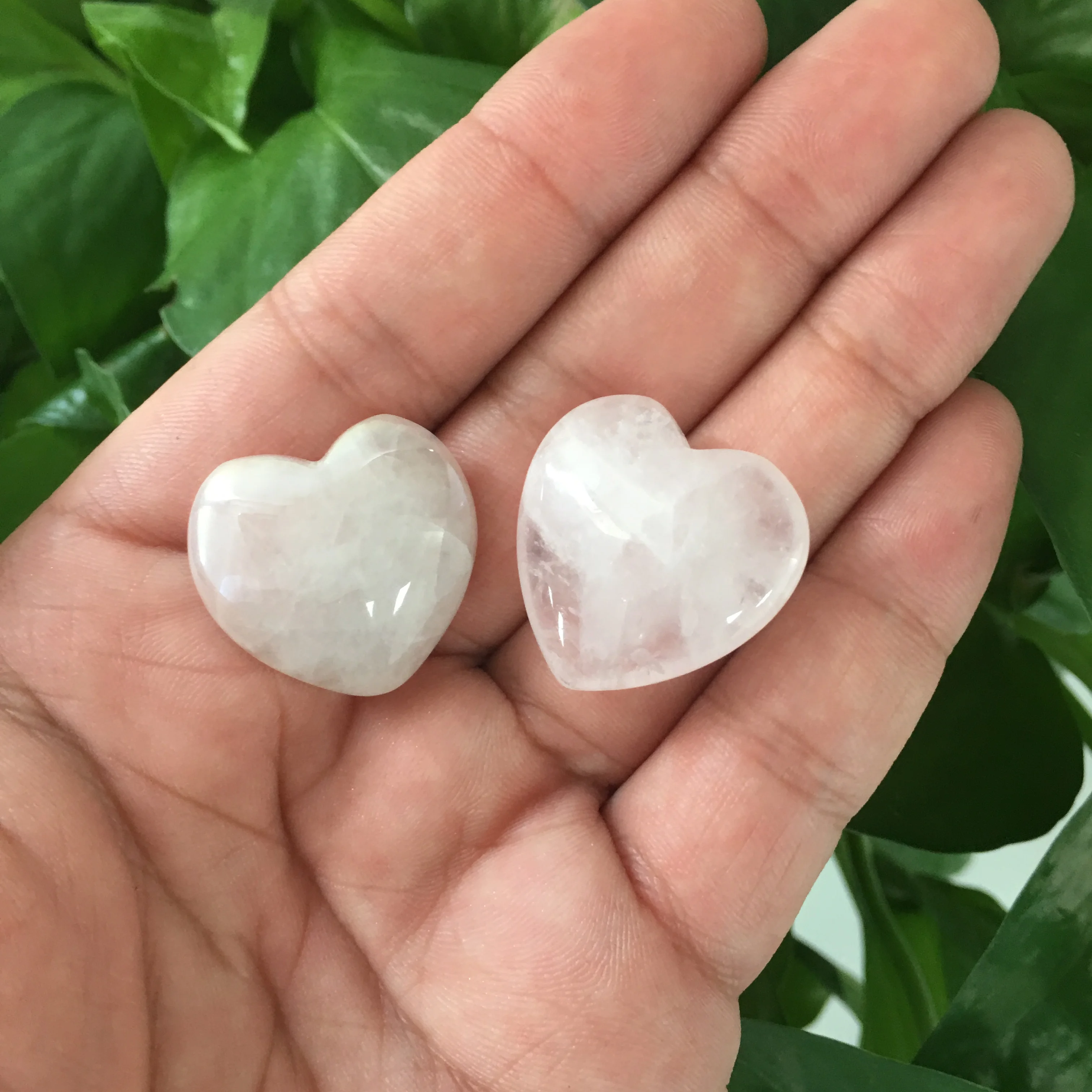 Z 25 мм натуральный розовый кристалл кварца в форме сердца каменные бусины из