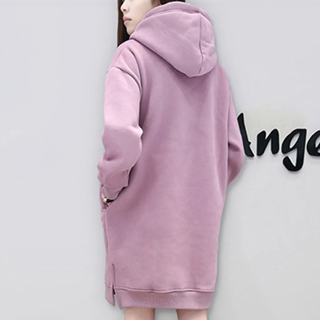Women Leisure Autumn Fashion Sweatshirt Hoodie Long Sleeve Letter Printing Dress Las Mujeres Sweetshirts Спортивный Костюм Женск
