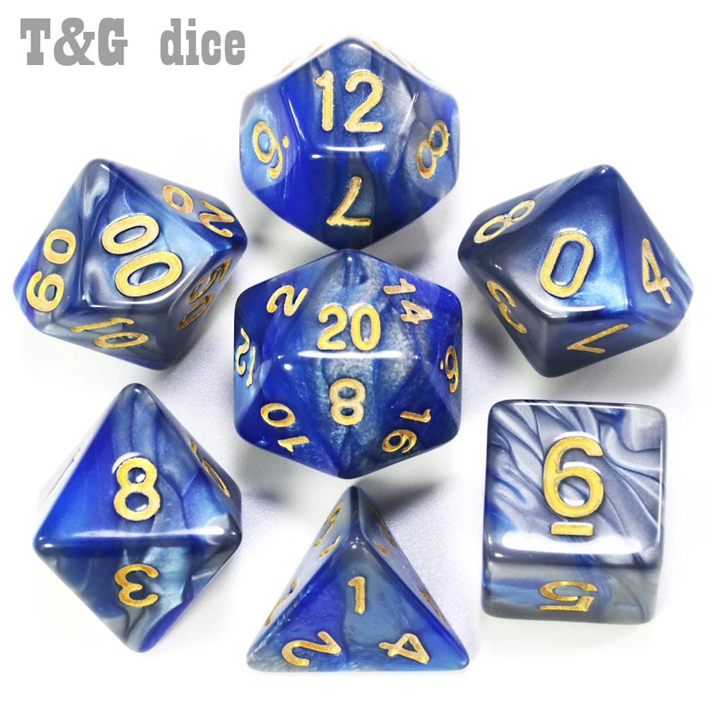Высший класс 7 шт./компл. 9 цветов на выбор Близнецы Семейные игры DND BoardGame