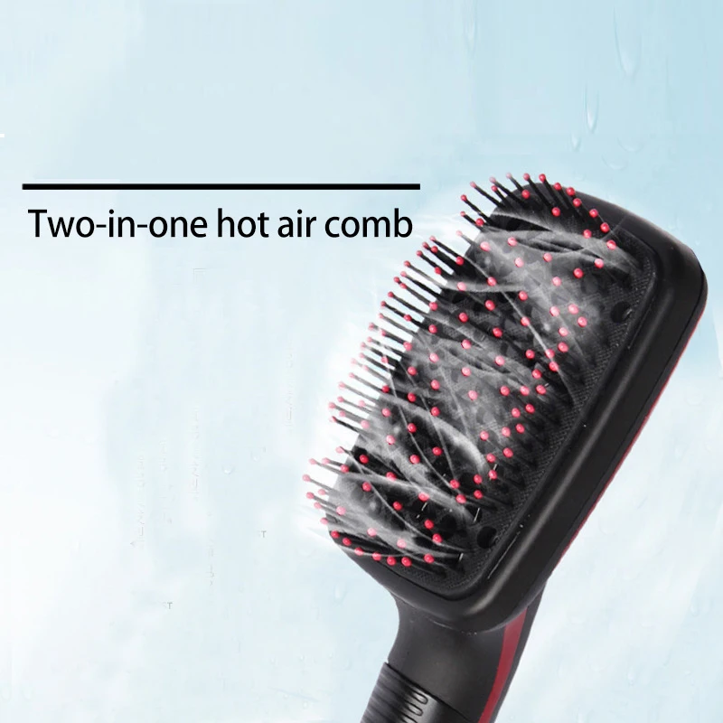 

MultiFunctional Hair Dryer Comb 2 in 1 Hot Air Styler Comb Straightening Curling Iron Roll Styling Brush Hair Styling Tool