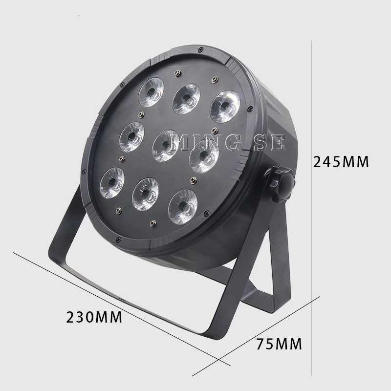 Плоский светодиодный прожектор Par DMX512 2 шт./лот 9 х12 Вт RGBW 4 в 1 контрольное
