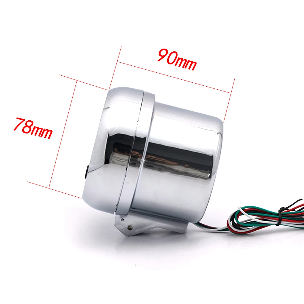 Белый Электрический Тахометр 3 75 дюйма 95 мм измеритель оборотов в минуту с