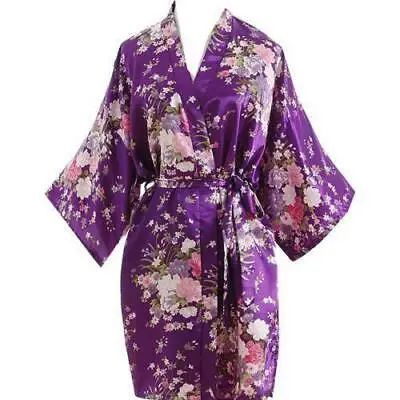 2019 женское летнее платье с цветочным принтом длинный халат атласный Шелковый