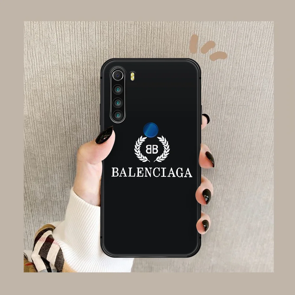 

French luxury Phone Case Cover Hull For XIAOMI Redmi 7a 8a S2 K20 NOTE 5 5a 6 7 8 8t 9 9s pro max black Bumper Pretty Cell 3D