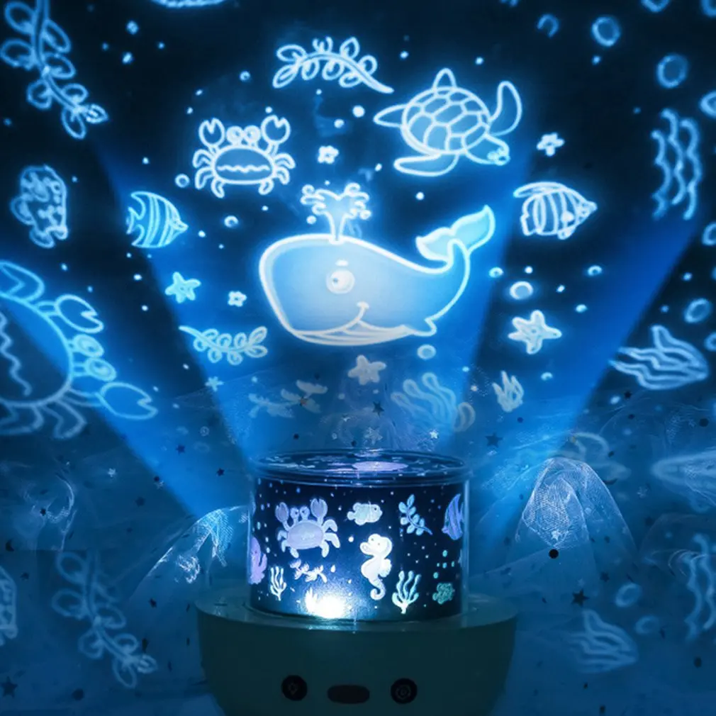 

Creative Crown Duck Sky Projector Music Box With 6 Kinds Of Dream Projection Room Bright Lighting Night Light