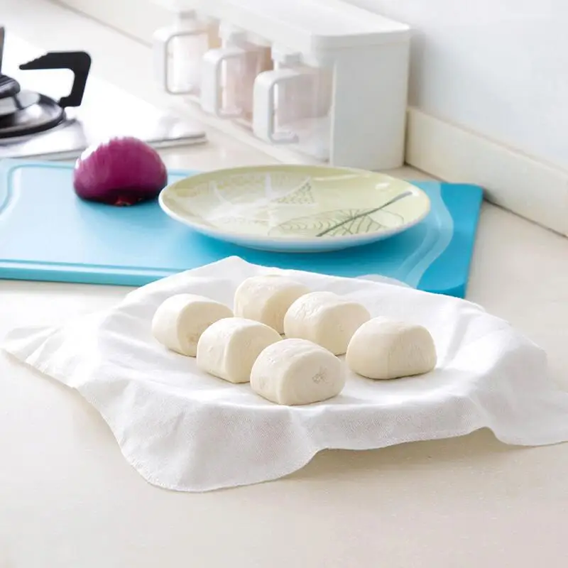 

Cotton Steamer Cloth Steamed Bread Pad Kitchen Supplies Food Steamers Cloth Buns Paper Non-stick Steamer Gauze Tray