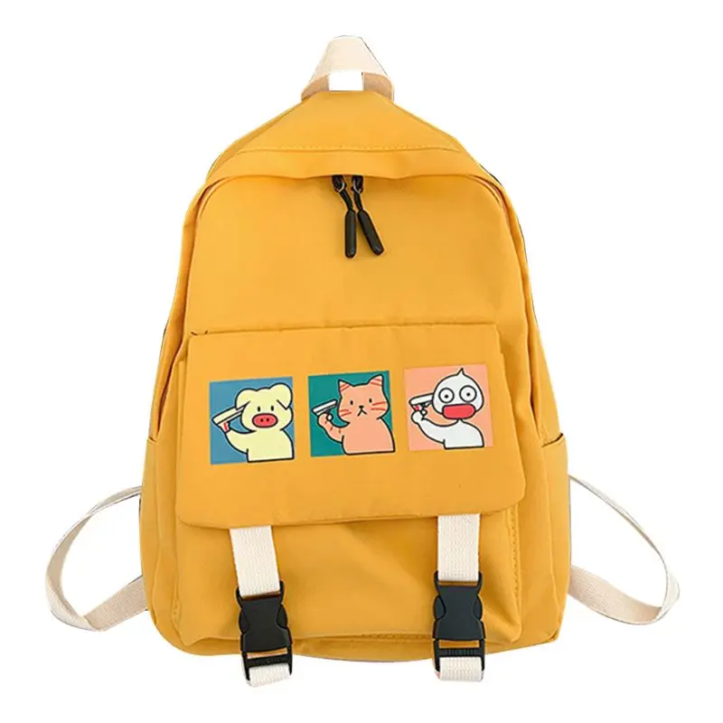 

Cartoon Rucksack Nylon Backpack School Bag Casual College Daypack for Teenager 63HC