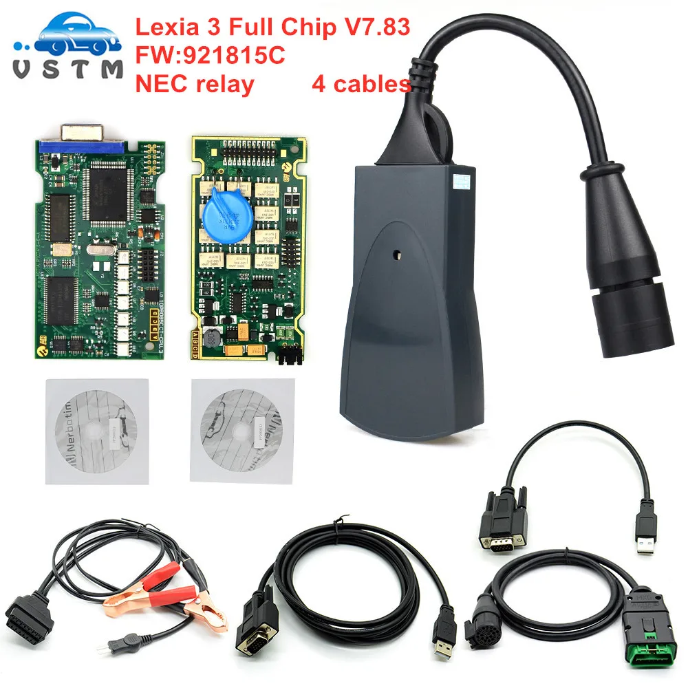 Лучшее качество профессиональный диагностический инструмент OBDII Lexia3 PP2000 полный