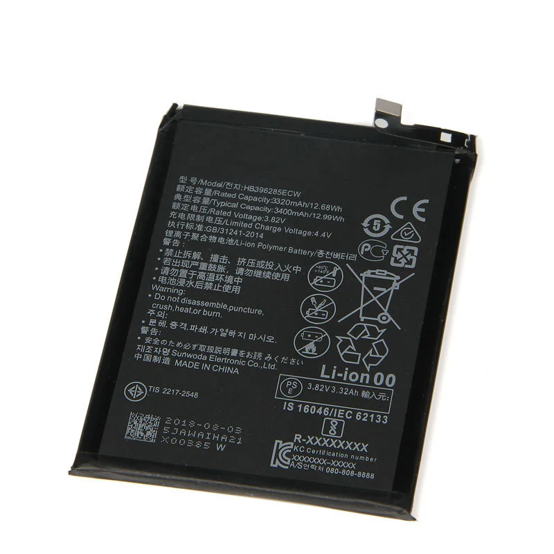 Запасная батарея QrxPower 3400 мач HB396285ECW для Huawei P20 Honor 10|Аккумуляторы мобильных