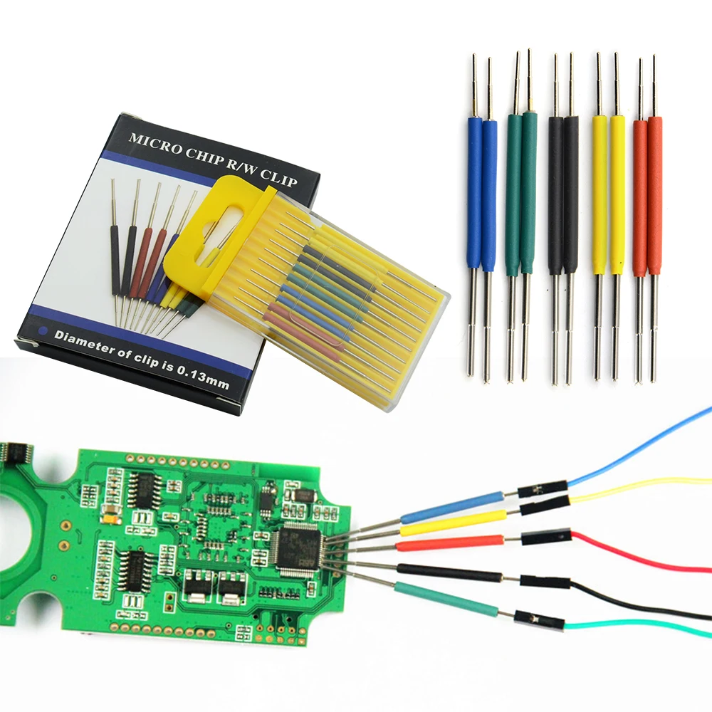 10pcs/set SDK08 Test Clip micro IC clamp SOP/SOIC/TSSOP/TSOP/SSOP/MSOP/PLCC QFP SMD Chip pin CLIP DIP mini chip clip - купить по