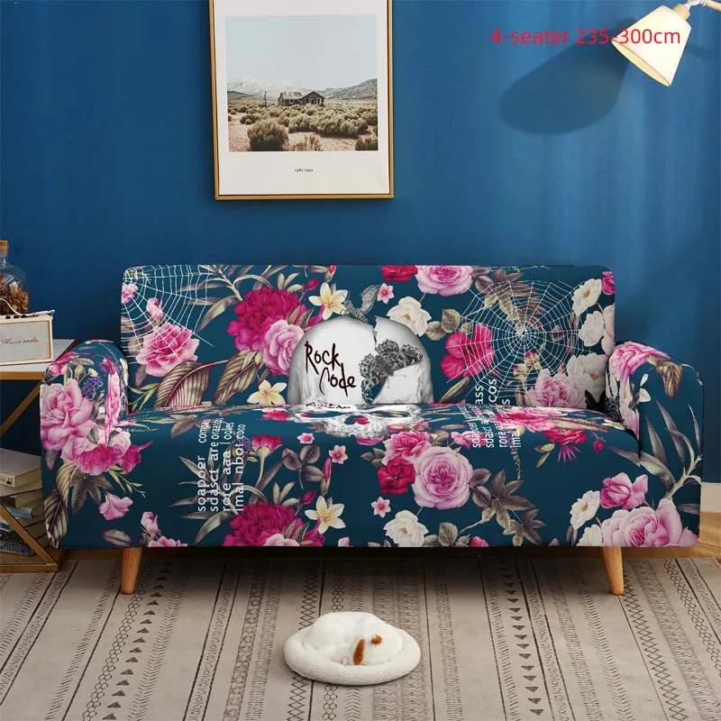 Новый Цветочный 3D чехол для дивана эластичный растягивающийся 1/2/3/4 Seater Sof чехлы