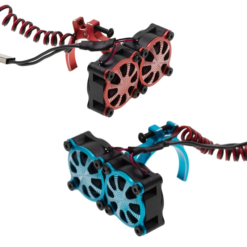 

2 шт. вентилятор охлаждения радиатора двигателя с термодатчиком красный и синий