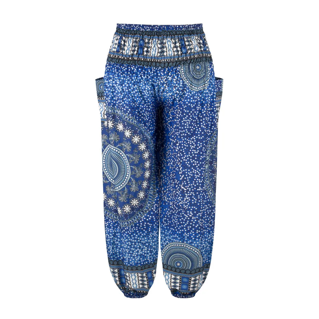 Мужские свободные штаны для бега повседневные занятий йогой в богемном стиле