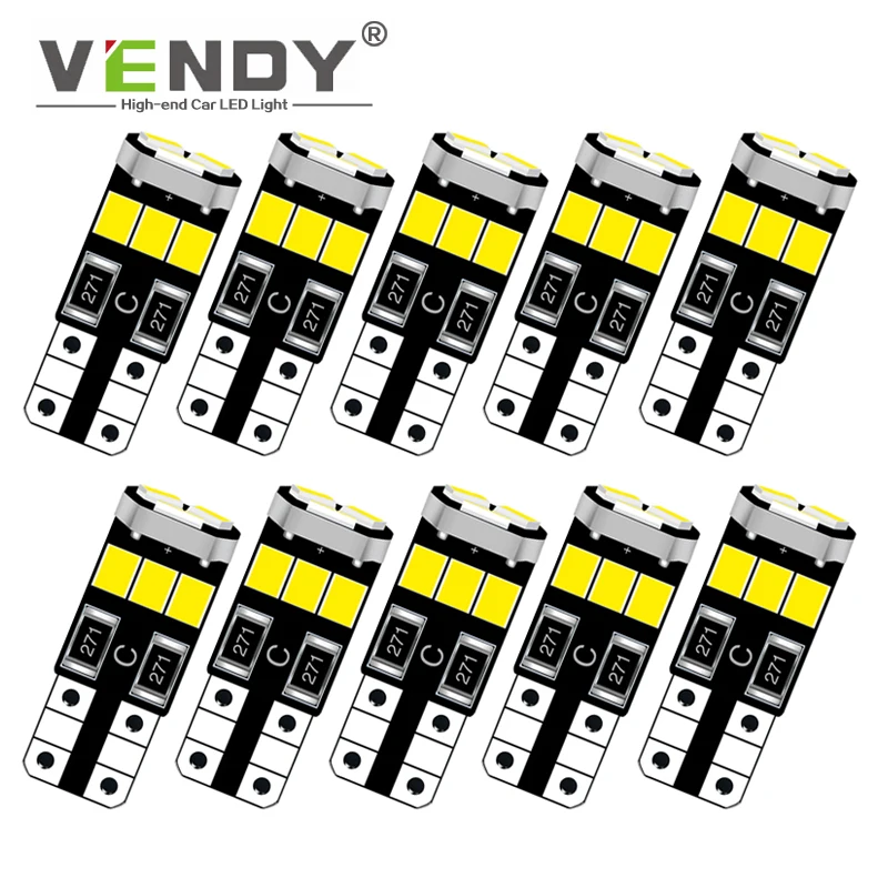 

10pcs Car LED Light W5W T10 Lamp Bulb For audi a3 8p 8v 8l a4 b8 b7 b5 b9 avant a6 c6 c5 c7 4f a5 q5 q7 4l a1 tt 8n mazda 3 6 gg