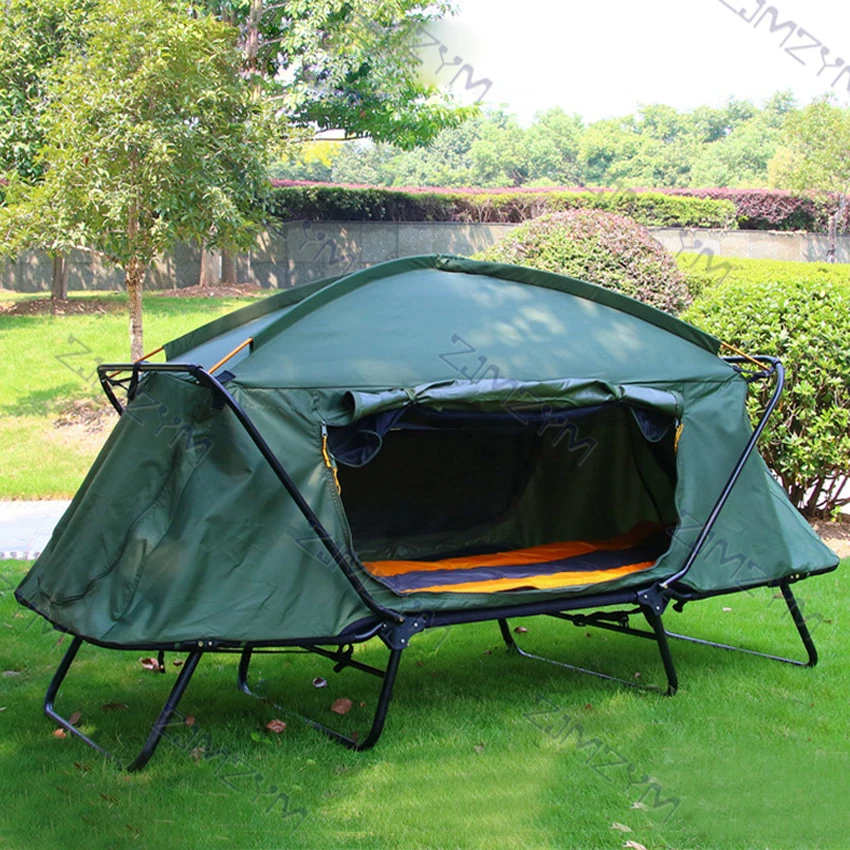 Bestellen Einzelne Aus-Boden Zelt Doppel-Schicht Anti-Sturm Reise Outdoor Zelt Verdickt Oxford Tuch Warme Wandern Camping Zelt
