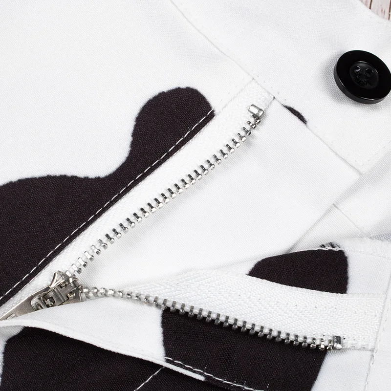 Женская мини-юбка составного кроя с высокой талией на молнии | одежда