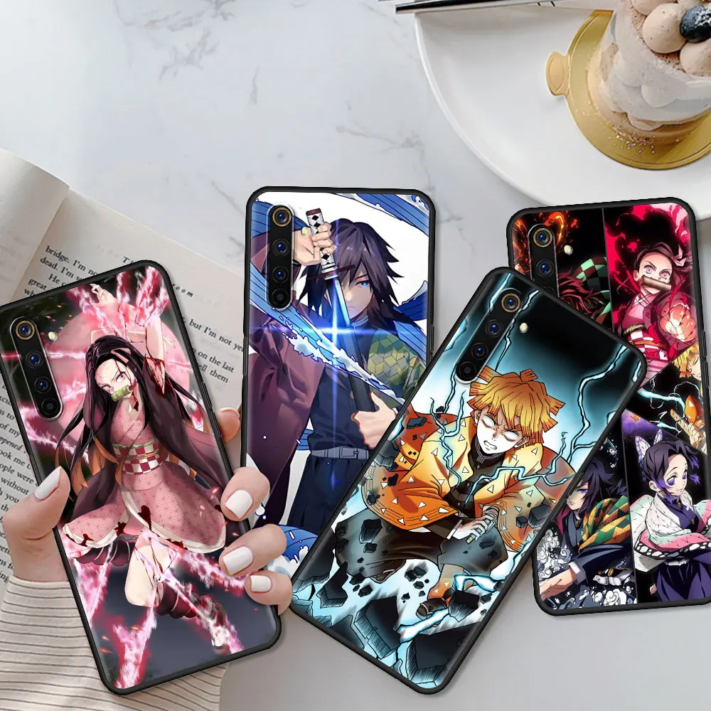 case for realme 8 c21 6 7 c3 xt 5 7i c20a gt master explorer x50 pro 5g c15 c11 2021 c21y phone cover anime demon slayer free global shipping