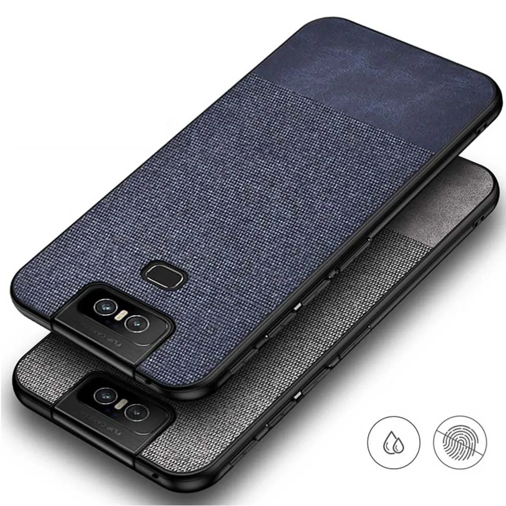 Чехол для Asus Zenfone 6 ZS630KL Мягкий бампер роскошный тканевый чехол задняя крышка из