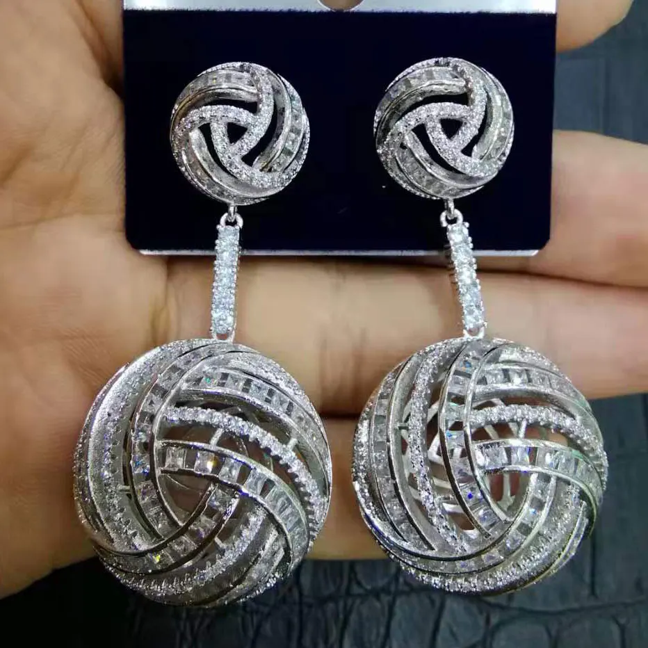 Модные шариковые серьги GODKI с покрытием из микрофибры свадебные Naija Dubai модные