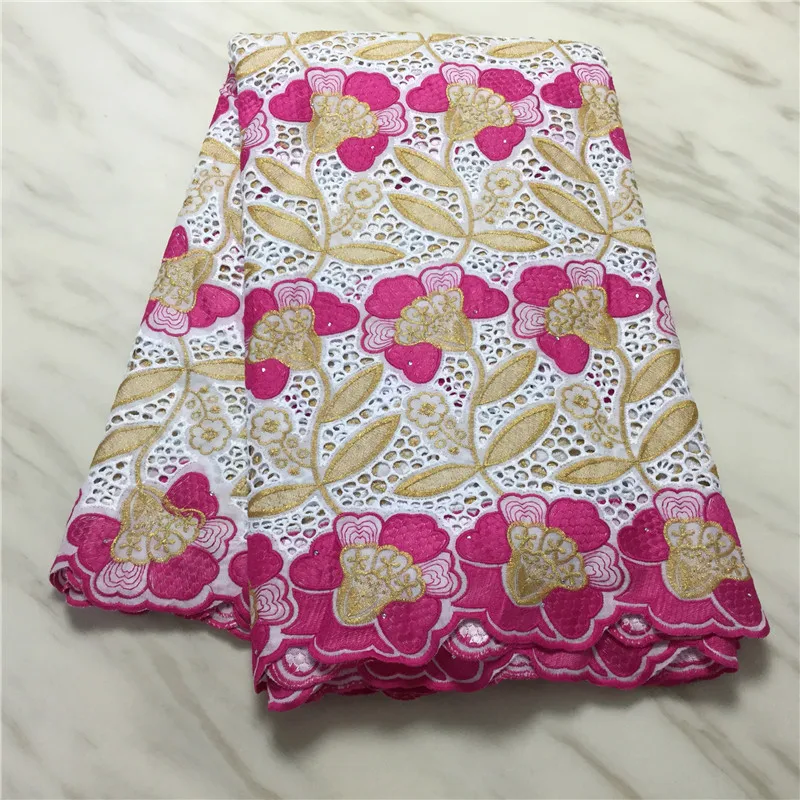 Дешевая африканская кружевная ткань 100% хлопок 2020 Высококачественный кружевной